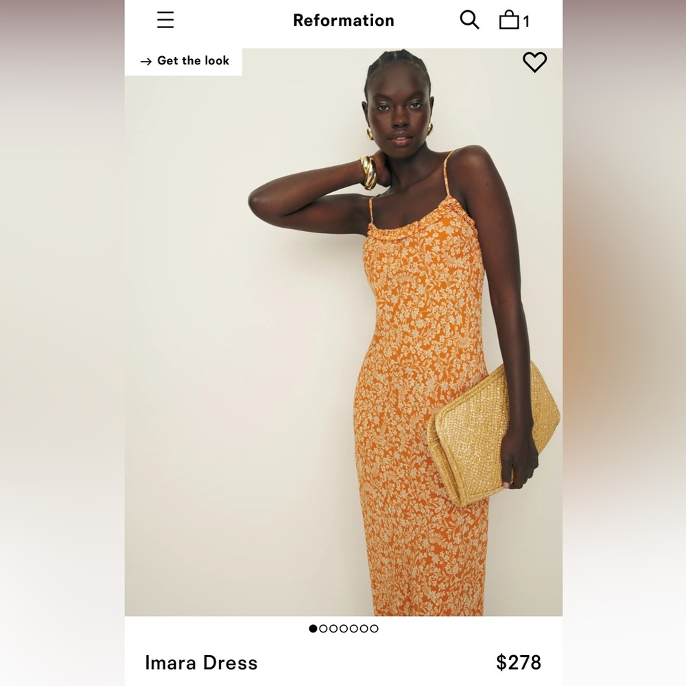 Reformation Imara Dress, worn once!